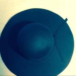 Blue Navy Wide Brim Floppy Hat