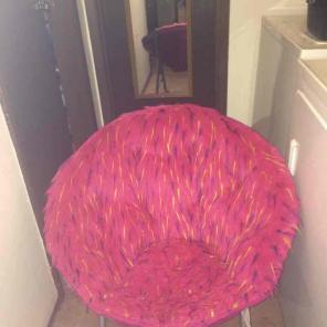 Fluffy teen chair