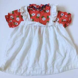 Vintage Floral Apron Top 5T