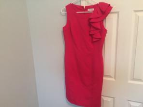 Calvin Klein sheath dress, pink, size 4