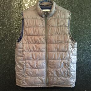Men's Gray Lightweight Puffer Vest - (M)
