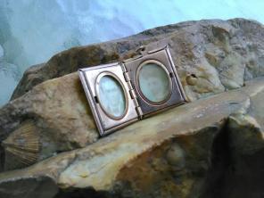 Antique Locket with Photos