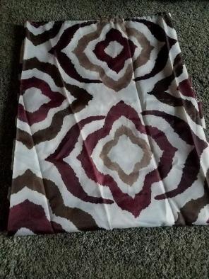 Burgundy and Brown Shower Curtains