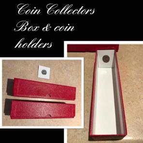 Coin collector box and holders