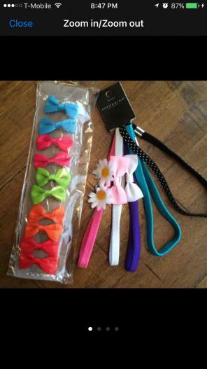 NWT 15 hair bow for toddlers girl