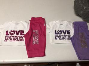 Child Size Custom Pink Outfits