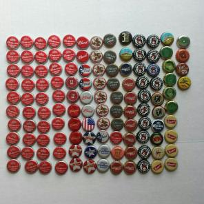 (124) Beer Bottle Caps MN Breweries +