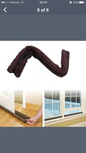 Draft Stoppers For Doors Set Of 2