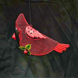 Cardinal bird feeder