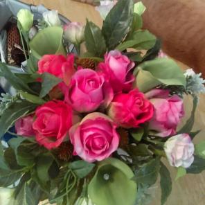 Hand tied bridal summer bouquet