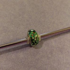 Euro hand blown garden bead nwot
