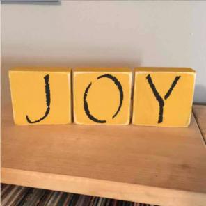 Joy Primitive Handmade Wood Blocks