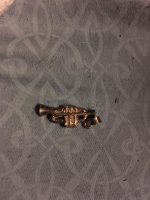 925 Sterling Silver Trumpet Charm