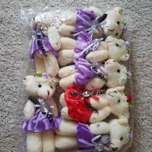 7pcs Teddy Bear Birthday bouquet Craft