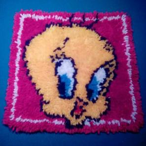 Teddy bird homemade needlework