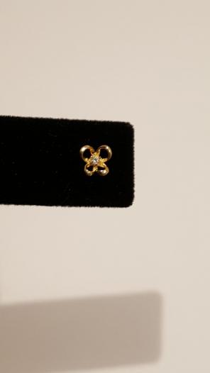 14k Butterfly Nose Ring