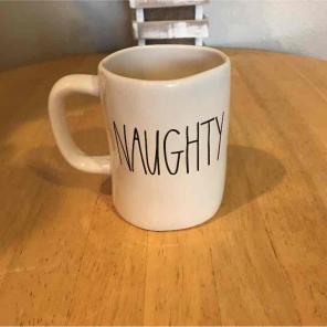 Rae Dunn Naughty Naughty mug
