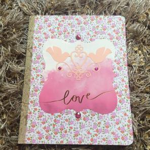 Love Birds Hand Made Journal