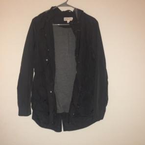 Gray Raincoat Parka