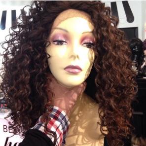 Wig Lacefront Swisslace Human Hair Blend