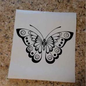 Butterfly decal