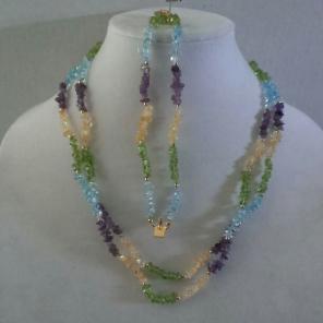 Polished Semi-precious Gemstone Set