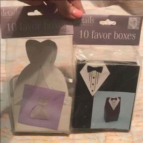 Wedding Gift Box Favors New Bride Groom