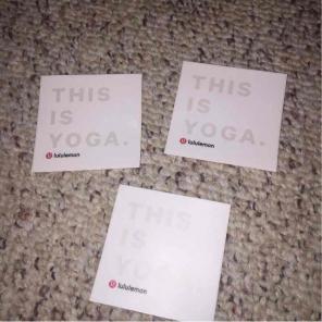 Lululemon Stickers x3
