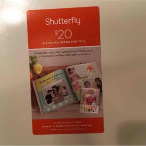 $20 Shutterfly Code