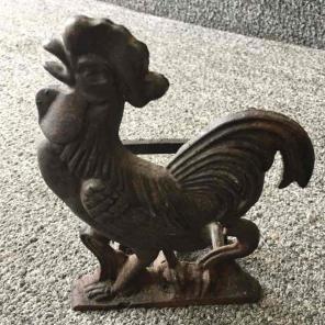 Vintage Copper Rooster Napkin Holder