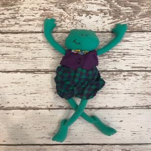 Vintage Hallmark Stuffed Frog Toy