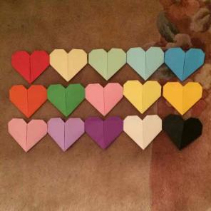 15 Origami Hearts
