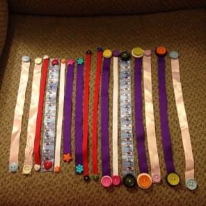 Lot Of Handmade Ribbon Bookmarks