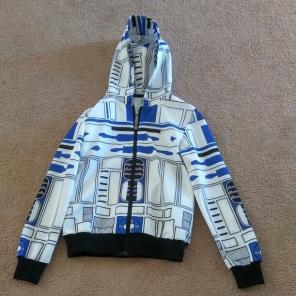 New Star wars R2D2 zip up hoodie