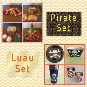 Luau and Pirate Party Sets!