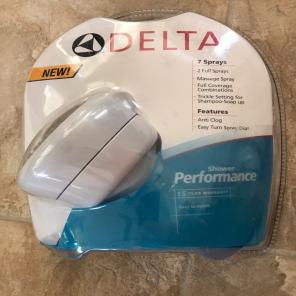Delta White 7 Spray Shower Head