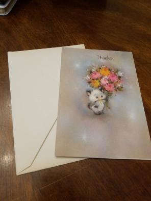 Vintage Hallmark Thank You Card