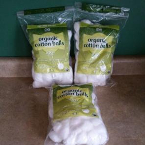 3 Bags Of Organic Cotton Balls
