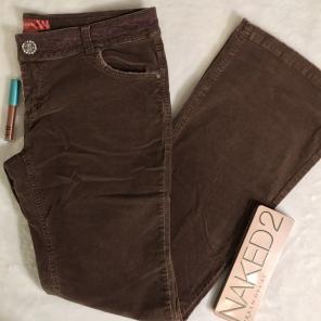 Madison & Co. brown lace corduroy pants