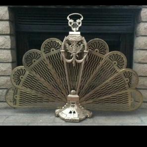 Brass fireplace