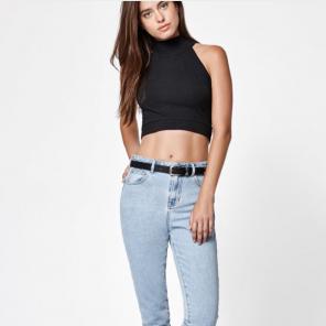 NWT LA Hearts Mock Neck Crop Top Small