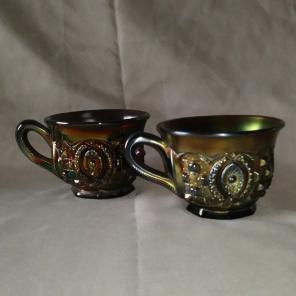 Rare Northwood Carnival Glass Cups