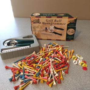 Golf Ball Monongrammer + Over 100 Tees