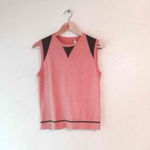 Vintage salmon pink sweater vest medium