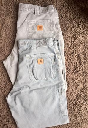 2 PR Men's Carhartt Carpenter Pants