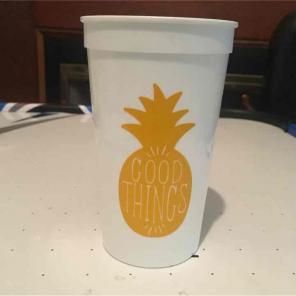 Custom pineapple cup