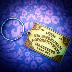 Handmade Ouija Board Keychain