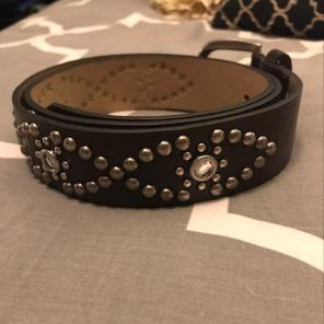 Dark Brown Bedazzled Belt