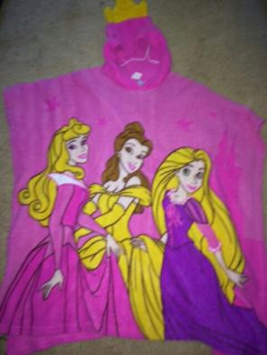 One Size Pancho Disney Princess