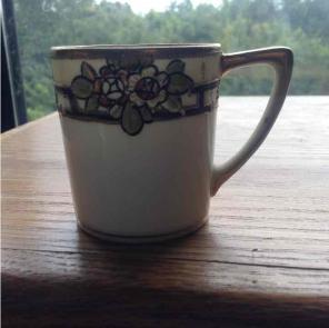 Hand painted Nippon cups fine china